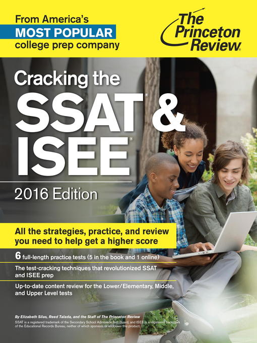 Title details for Cracking the SSAT & ISEE, 2016 Edition by Princeton Review - Wait list